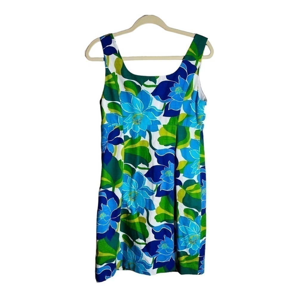 Boden Floral Sleeveless Cotton Shift Casual Dress - Picture 4 of 4